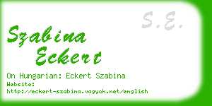 szabina eckert business card